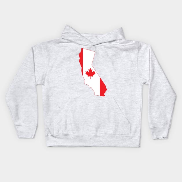 Canadians in California home Kids Hoodie by Gaming champion